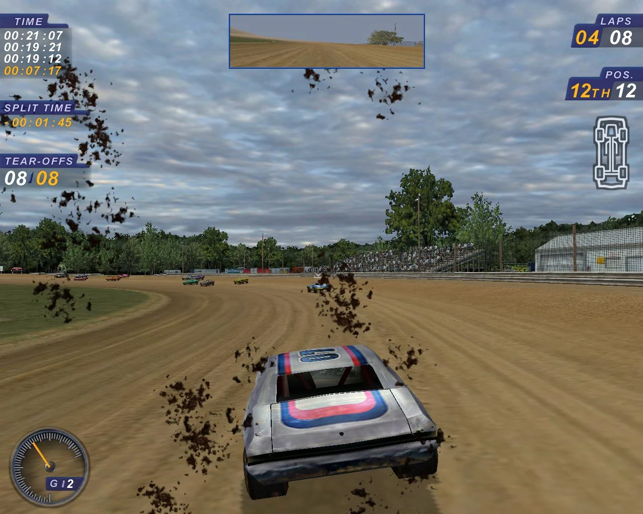 screen z gry dirt track racing 2
