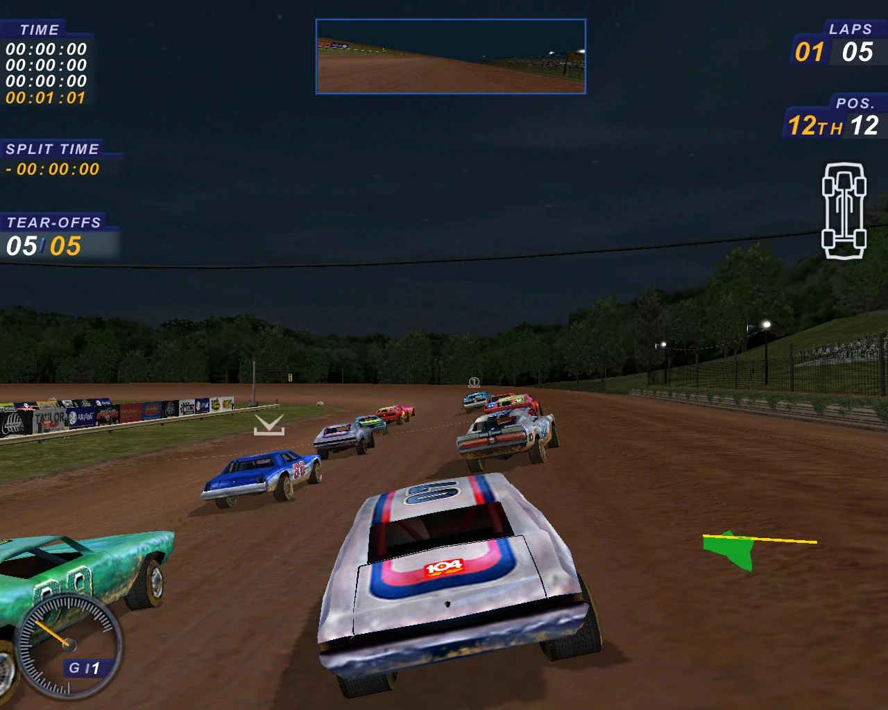 screen z gry dirt track racing 2