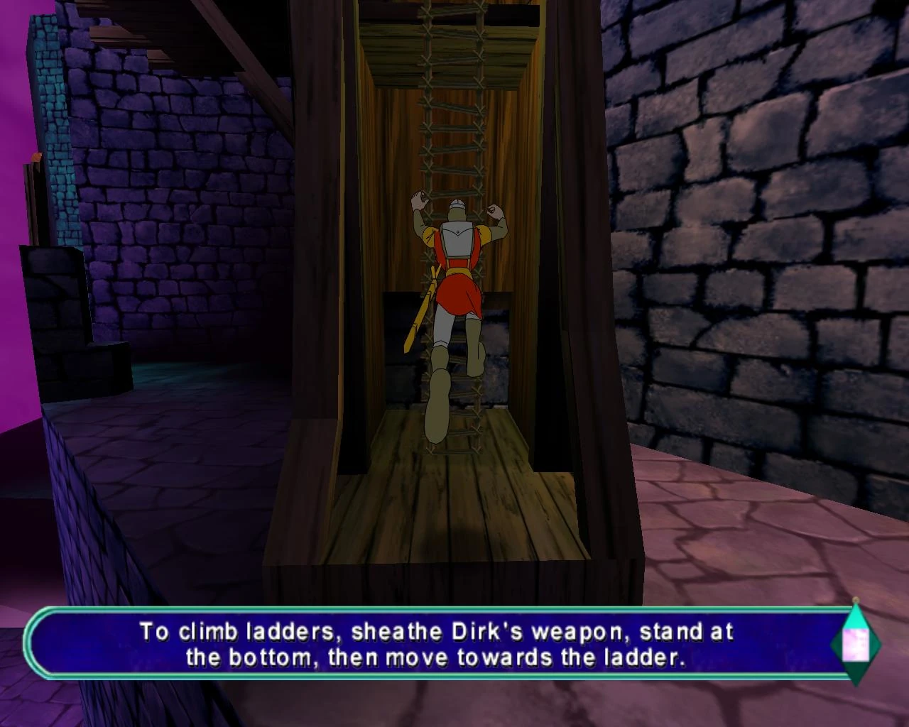 screen z gry Dragon's Lair 3D