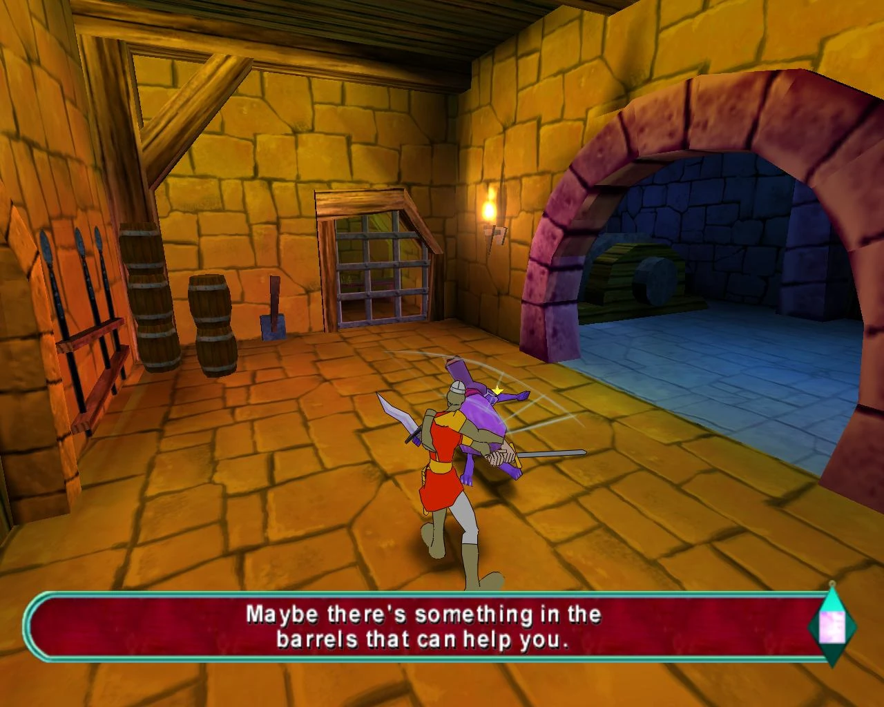 screen z gry Dragon's Lair 3D