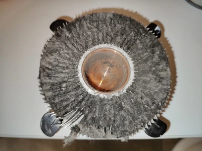 Radiator chłodzenia LGA 775 całkowicie zatkany kurzem – stan przed renowacj