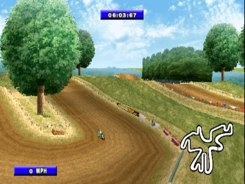 Tor Budds Creek w grze widziany z lotu ptaka