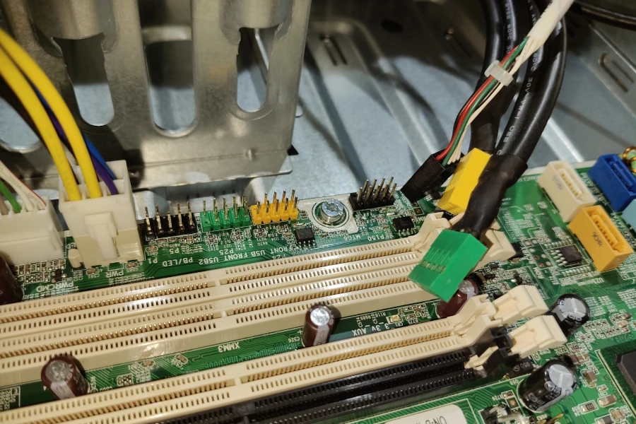 Compaq 8000 Elite składanie piny portów panelu przedniego na płycie HP