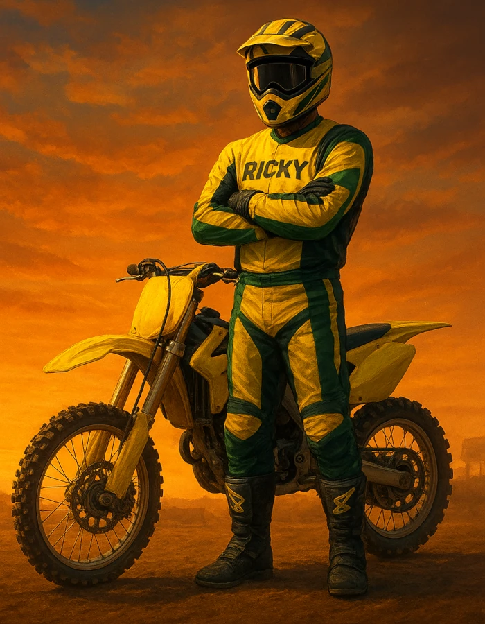 Ricky Carmichael motocross wizualizacja 2001 PlayStation