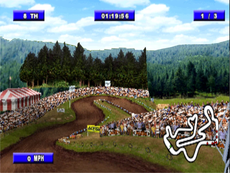 tor motocross Washougal widok z lotu ptaka