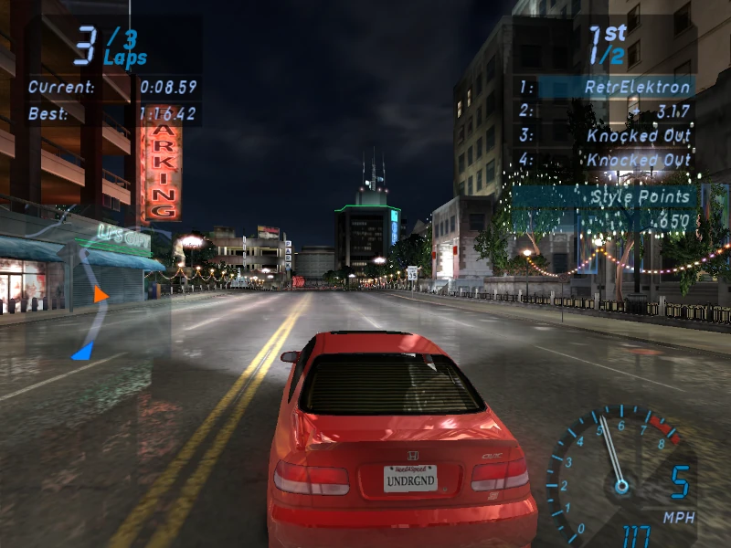 Miasto NFS Underground nocą
