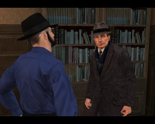 Aldo rozmawia z Tomem w posiadłości Corleone